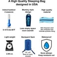 thumbnail image 4 of KidzAdventure Adjustable Length Youth and Kids Sleeping Bag |32F Indoor/Outdoor Boys and Girls Sleeping Bag | Mummy Style, Lightweight Sleeping Bag for Kids | U.S. Pending Patent, 4 of 7