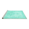 thumbnail image 2 of Ahgly Company Machine Washable Indoor Rectangle Persian Turquoise Blue Traditional Area Rugs, 3' x 5', 2 of 4