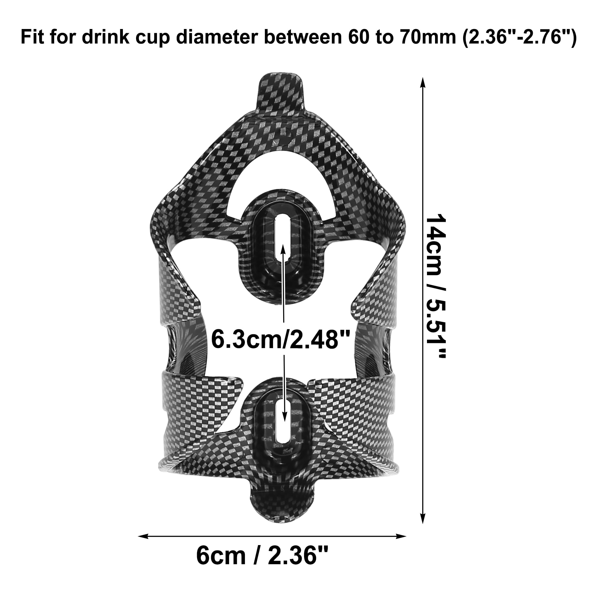Unique Bargains 2pcs Double Side Bicycle Water Coffee Drink Cages for Mountain Road Bike