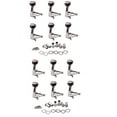 thumbnail image 1 of Milaget Guitare Acoustique Électrique 12 Pcs, Chevilles de Réglage, Clés, Tête de Machine pour Droite, 1 of 9