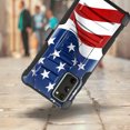 thumbnail image 2 of DALUX Hybrid Kickstand Holster Phone Case Compatible with Galaxy S20 FE 5G (Fan Edition) 2020 - New Waving Half US Flag, 2 of 3