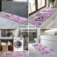 thumbnail image 2 of Purple Butterfly Pattern Kitchen Rug Mat,Kitchen Runner Rugs Non Skid Washable,Decorative Kitchen Floor Mats for Kitchen,Sink,Laundry,17"X47", 2 of 5