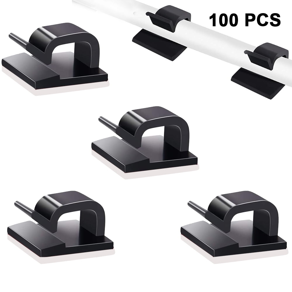 Cable & Wire Management PC kuou 4 Pack Cable Holder Clips Home and