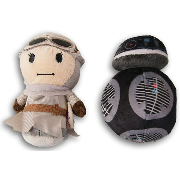 Itty Bitty Star Wars Plush Set - BB-9E and Rey - Adorable Miniature Plush