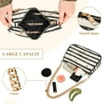 thumbnail image 2 of FORMRS Womens Shoulder Bag with Chain Strap Clutch Purse Cute Tote Handbag, Black Stripes, 2 of 7