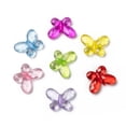 thumbnail image 2 of Transparent Acrylic Beads Faceted Butterfly Mixed Color 17x13x5mm Hole: 2mm about 950pcs/500g, 2 of 7