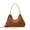 golden brown, variant on Genuine Leather Hobo Bag, Women's Suede Crescent Underarm Shoulder Crossbody Purse