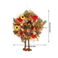 thumbnail image 3 of CFS Thanksgiving Wreath Fall Turkey Mesh Wreath With Warm White String Lights Dangling Legs Turkey Wreath Adorned For Autumn Front Door Decorations, 3 of 9