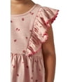 thumbnail image 6 of Modern Moments Toddler Girl Ruffle Sleeve Dress with RicRac Trim, Sizes 12M-5T, 6 of 14