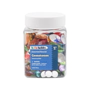 Hello Hobby Assorted Multicolor Round Gemstones for Crafting and Decor, 4.58 oz Pack
