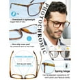 thumbnail image 5 of MARE AZZURO Photochromic Bifocal Reading Glasses Men Blue Light Blocking Readers Sunglasses 1.0 1.5 2.0 2.5 3.0 3.5 4.0 (Tortoise, 3.50) with Polycarbonate Lens, 5 of 6