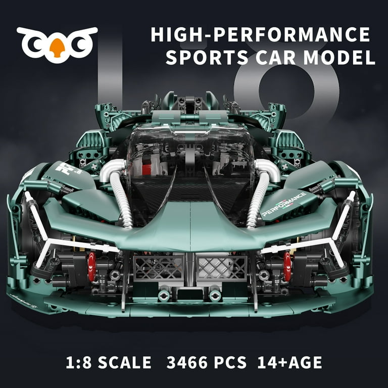 Leimao 1:8 Super Car Building Sets, Adults Racing Model Car, Decor
