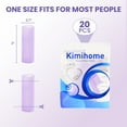 thumbnail image 6 of Kimihome 20 PCS Gel Finger Sleeve Protectors - Silicone Finger Sleeves with Lavender Extract - Finger Cots Bandages Provide Relief for Finger Cracking, Corns, Blisters and Calluses Protect (Purple), 6 of 7