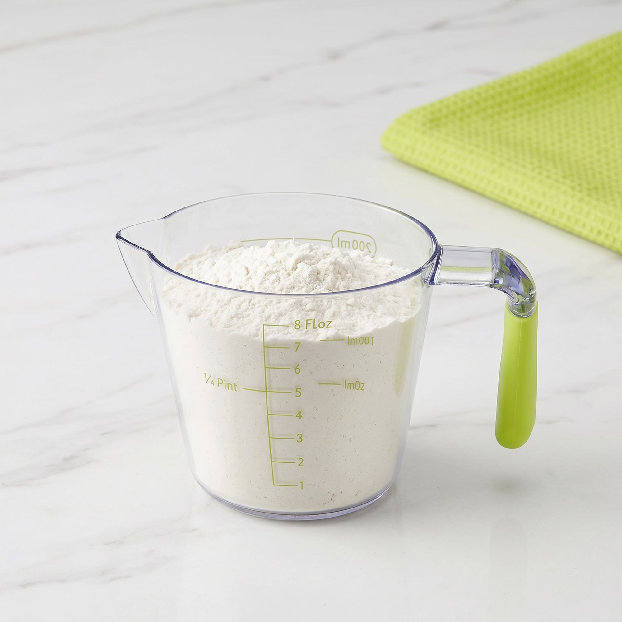 Unique Bargains Measuring Cup PS Material for Wet Ingredients Green 200ml