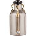 thumbnail image 2 of uKeg Carbonated Growler-Great Gift for Beer Lovers, 64 oz, Stainless Steel, 2 of 4