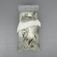 thumbnail image 2 of Ambesonne Black White Bedding Set 4 Pcs, Horse Freedom Theme, Queen, White and Black, 2 of 3