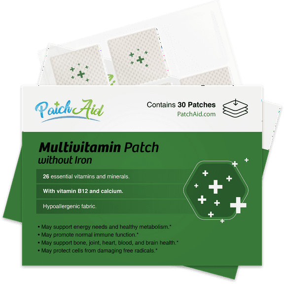 MultiVitamin Plus Topical Patch without Iron by PatchAid Size: 6-Month Supply
