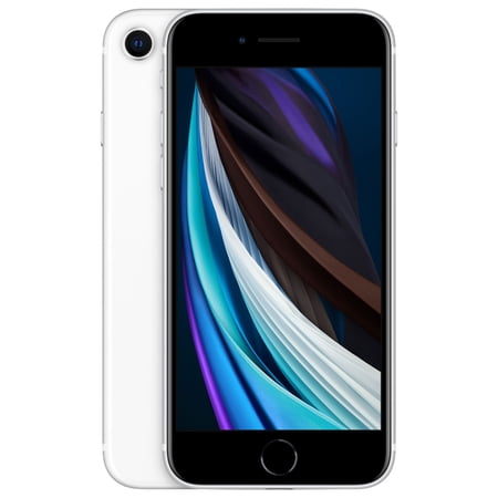 Restored Apple iPhone SE 2nd Generation, 64 GB, White - GSM Unlocked - GSM compatible (Refurbished)