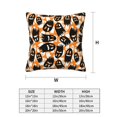 thumbnail image 3 of Halloween Throw Pillow Covers, halloween funny ghost Square Pillow Cases with Invisible Zipper for Halloween Decorations, Farmhouse Halloween Decor 20x20, 3 of 7