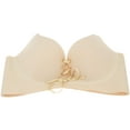 thumbnail image 2 of Women's Wireless Push Up Bra Add Two Cups Bra Sexy Padded Drawstring Bras, 2 of 6