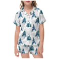 thumbnail image 1 of WEAIXIMIUNG Children's Shirt And Pants Set Christmas Pyjamas Set With Pockets Christmas Set 10-11 Years, 1 of 6