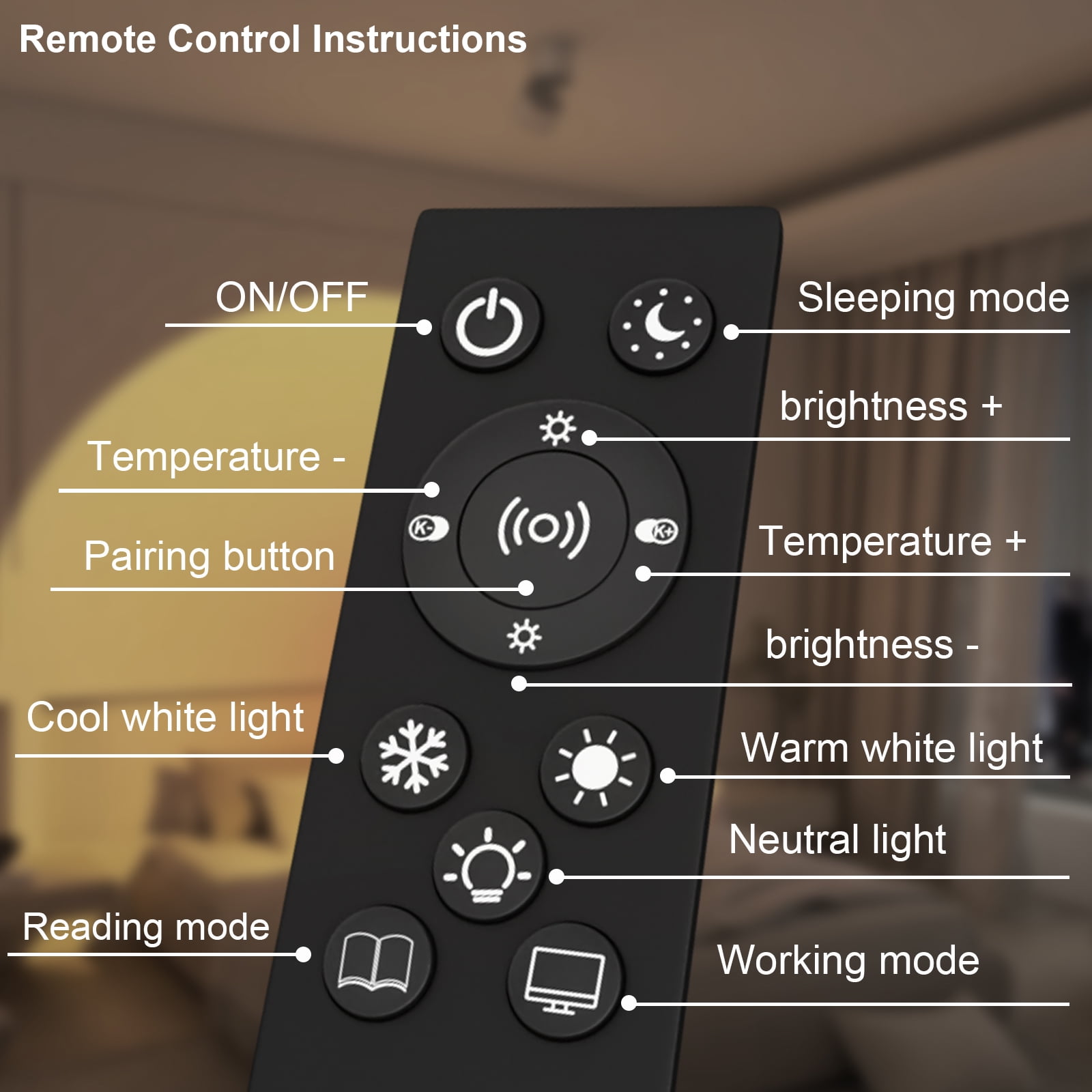 63 in 5-CCT 3 Light Floor Lamps with Magnetic Remote Control for Living Room Bedroom Office bright lighting