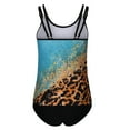 thumbnail image 3 of Wycnly Womens Swimsuits Modest Swimsuits for Women Modest Swimsuits Tankini Swimsuits Summer with High Waist Trunks Vintage Leopard Print Swim Suit Womens Swimsuits, 3 of 4