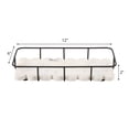 thumbnail image 3 of happimess Monarch 12" x 6" Modern Industrial Metal/Marble Scalloped Base Vanity Tray, White/Black, 3 of 5
