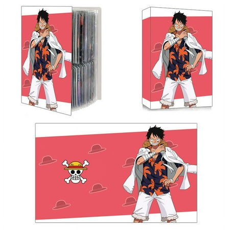 240pcs Card Album Book Naruto Dragon Ball Goku Vegeta ONE PIECE Luffy Zoro Map Letter Holder Binder Card Notebook Collection Toy