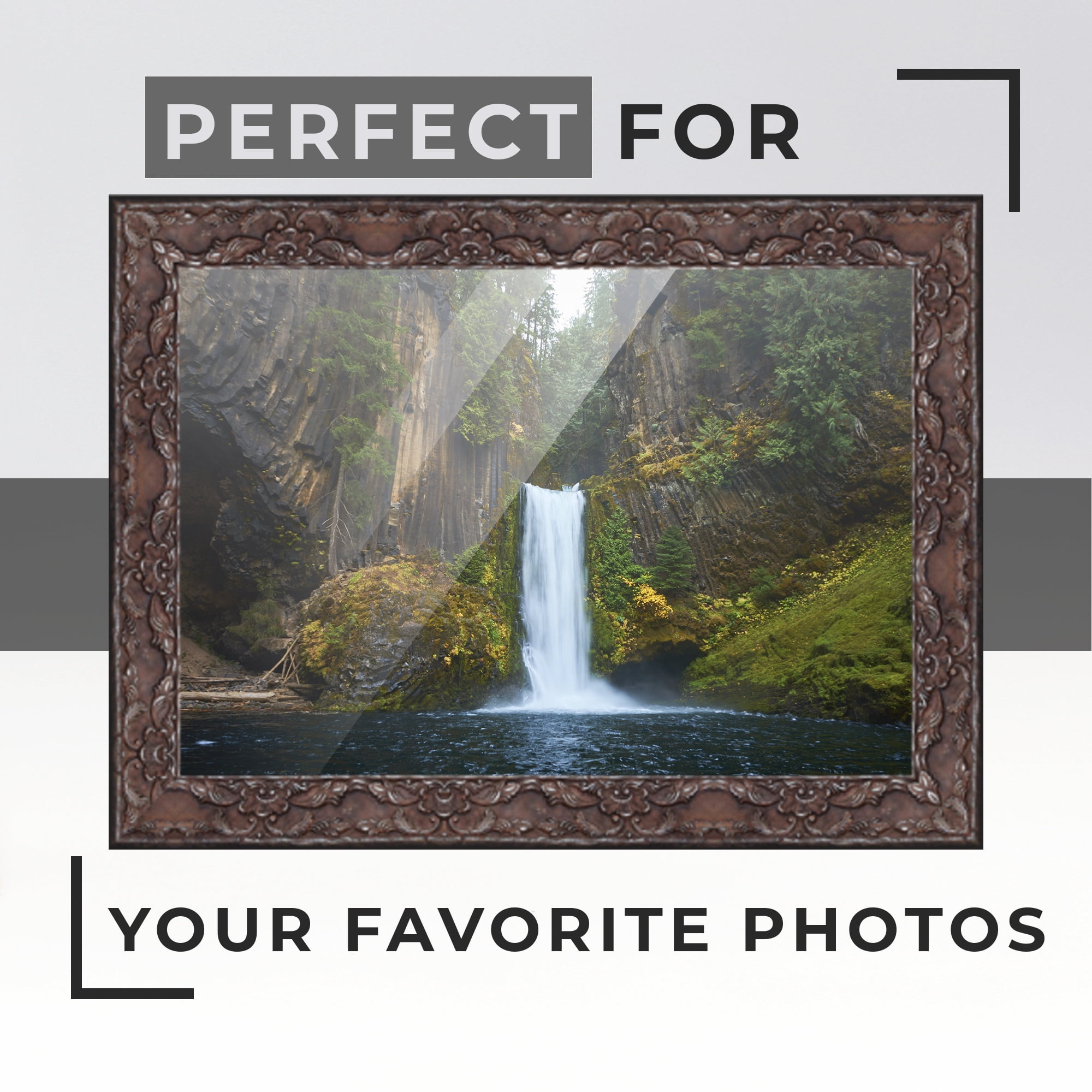 18x24 Frame Silver Real Wood Picture Frame Width 1.75 inches | Interior Frame Depth 0.5 inches |