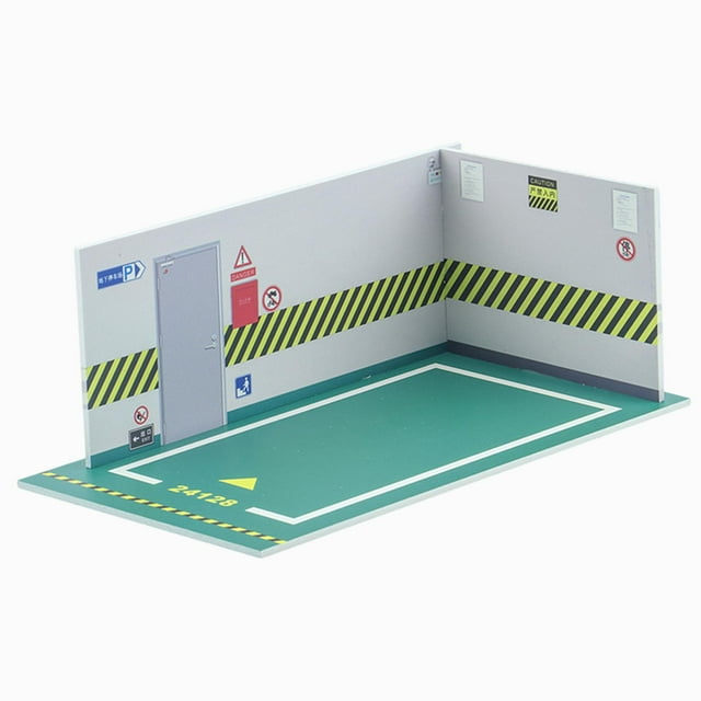 Diorama de modelo de coche, escenario de estacionamiento, 1/24, regalo, simulación, escena, bricolaje, exhibición para coche H