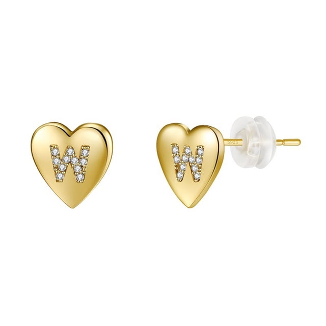 Pendientes para mujer, regalos para mujer, tendencia de moda, pendientes de aleación combinables con 25 letras, accesorios para damas, pendiente A