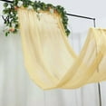 thumbnail image 4 of BalsaCircle 5x14 feet Champagne Premium Chiffon Sheer Curtain Panel Backdrop Drape Wedding, 4 of 8