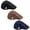B - Black/Brown/Navy, variant on Gustave 3 Pack Men Mesh Newsboy Hats Summer Breathable Flat Caps Adjustable Flat Beret Cap Vintage Gatsby Cabbie Driving Hunting Hat