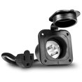 thumbnail image 1 of Toma de corriente resistente al agua con brida, 15A, para exteriores ONLINE LED STORE, 1 of 7