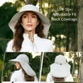 thumbnail image 6 of Wide Brim Sun Hat with Neck Flap for Women Men Hiking Fishing Gardening Hat Waterproof with UV Sun Protection, 6 of 8
