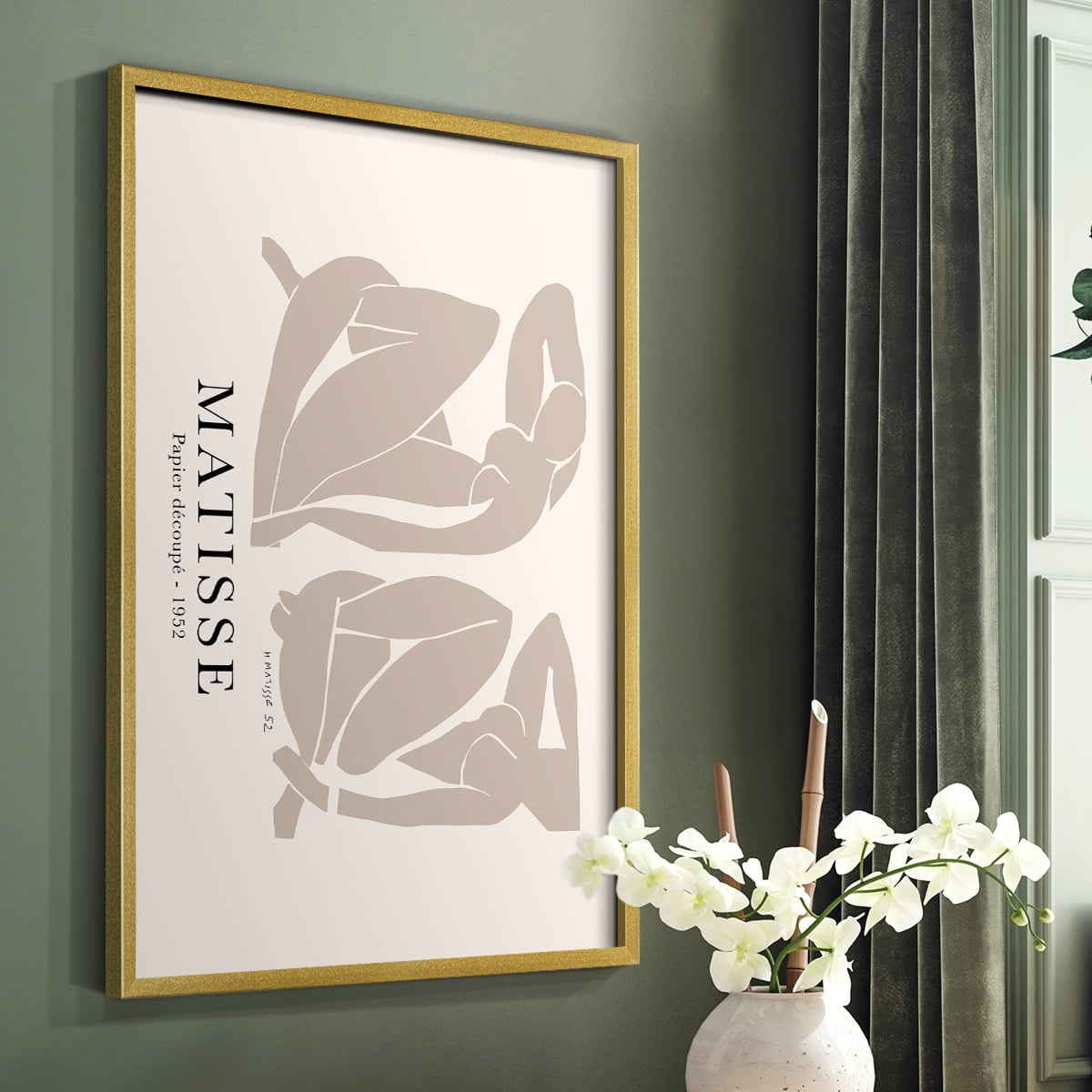 Matisse CCLIII in Solid Wood 8 x 10 Framed Print