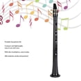 thumbnail image 4 of Pocket Saxophone, Compact Design Lightweight Mini Saxophone Kit with Finger Chart for Breath Playing Practice, 4 of 7