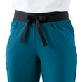 thumbnail image 3 of ave. Coastal Women's Seven Pocket Bootcut Scrub Pant in Caribbean Blue, XS Tall, 3 of 6