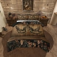 thumbnail image 3 of Rustic Farmhouse Bedding Comforter Sets King Tree Branches Camo Cabin Bedding Set Hunting Animal Mallard Duck Comforter Set Men Woodland Camouflage Wildlife Quilt Set, 3 of 8