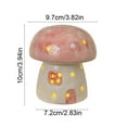 thumbnail image 5 of Bzdzmqm under $5 2Pcs Ceramic Mushroom Lamp, Ceramic Christmas Mushroom Lamp, Glowing Mushroom Ornament for Home Decor, LED Light Up Mushroom Night Light, Tabletop Christmas Decoration for Shelf Desk, 5 of 9