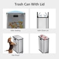 thumbnail image 4 of Bingirl 56L Step-On Kitchen Trash Can with Butterfly Lid, Dual Compartment, 4 of 8