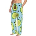 thumbnail image 2 of Balery Men'S Avocado And Hearts Pants,Sleepwear Pants,Pajama Pants,Pj Bottoms Drawstring And Pockets-Small, 2 of 9
