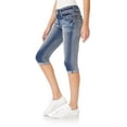 thumbnail image 4 of WallFlower Women's Luscious Curvy 17" Capri Mid-Rise Insta Stretch Juniors, 4 of 7