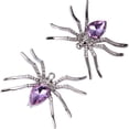 thumbnail image 3 of Halloween Spider Brooch 2Pcs Crystal Rhinestone Pin for Women Daily Wear, 3 of 8