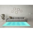 thumbnail image 3 of Ahgly Company Indoor Rectangle Oriental Light Blue Traditional Area Rugs, 8' x 10', 3 of 4
