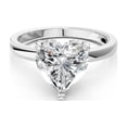 thumbnail image 3 of KEEVA JEWELS 3.15 Carat Heart & Round Shape Moissanite Hidden Halo Valentine Ring for Women, Made in White Gold Plated Silver Size 8, 3 of 8