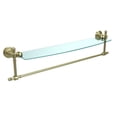thumbnail image 6 of Retro Wave Collection Glass Vanity Shelf with Integrated Towel Bar - Matte Black / 18 Inch, 6 of 7
