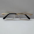 thumbnail image 1 of Gafas de presbicia, gafas de lectura de cristal, montura completa de metal, espejo para anciano, 1 of 3