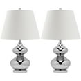 thumbnail image 2 of SAFAVIEH Eva 24 in. Glass Table Lamp with Off-White Cotton Shade, Set of 2, 2 of 7